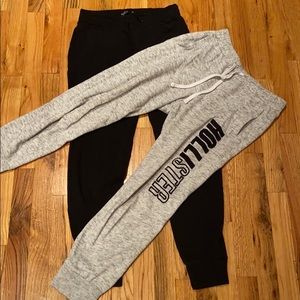 2 pair of Hollister sweatpants very comfy worn